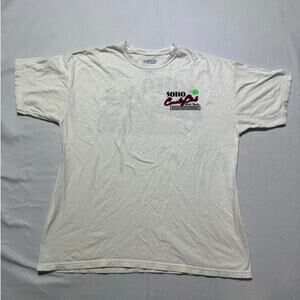Simpler Daze Soho Country Club NY White T shirt Men's Size XL